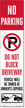 Do Not Block Driveway Vehicle Towed LotBoss Label