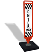 Enter Only Flexpost Portable Paddle Sign Kit 