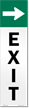 Exit With Arrow Flexpost Reflective Adhesive Decal