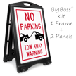 No Parking Tow Away BigBoss Portable Custom Sidewalk Sign
