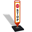 Stop With Symbol FlexPost Portable Paddle Sign Kit