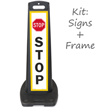 Stop With Symbol LotBoss Portable Sign Kit