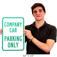 Reserved Parking Sign For Company Car Only