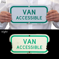 ADA Handicapped VAN ACCESSIBLE Sign