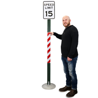 Red/White Reflective Sign Posts