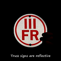 III F/R Floor/Roof Truss Signs Circular