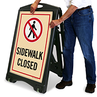 A-Frame Sidewalk Closed Sign