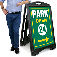 Park Open A-Frame Portable Sidewalk Sign
