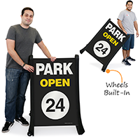 Park Open Portable Sidewalk Sign