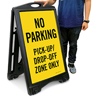 No Parking A-Frame Portable Sidewalk Sign