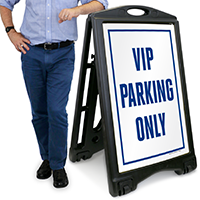 Vip Parking A-Frame Portable Sidewalk Sign