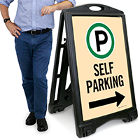 Self Parking With Directional Arrow Signs