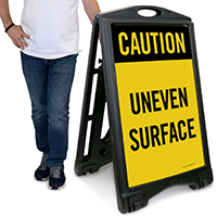 Caution - Uneven Surface Sign