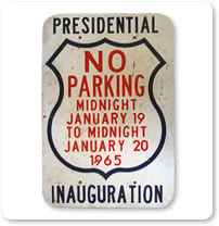 1960 Parking Signs