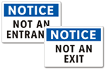Industrial Door Signs